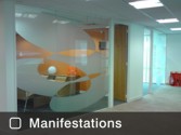 Manifestations to glazed areas